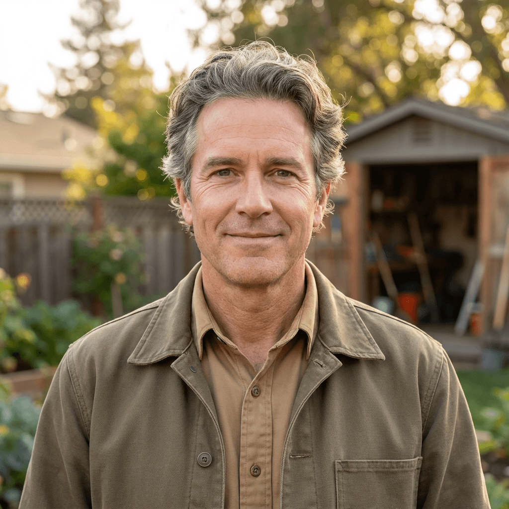 Brantley Vance, owner and technician at Advanced Heat and Air, in a casual work shirt